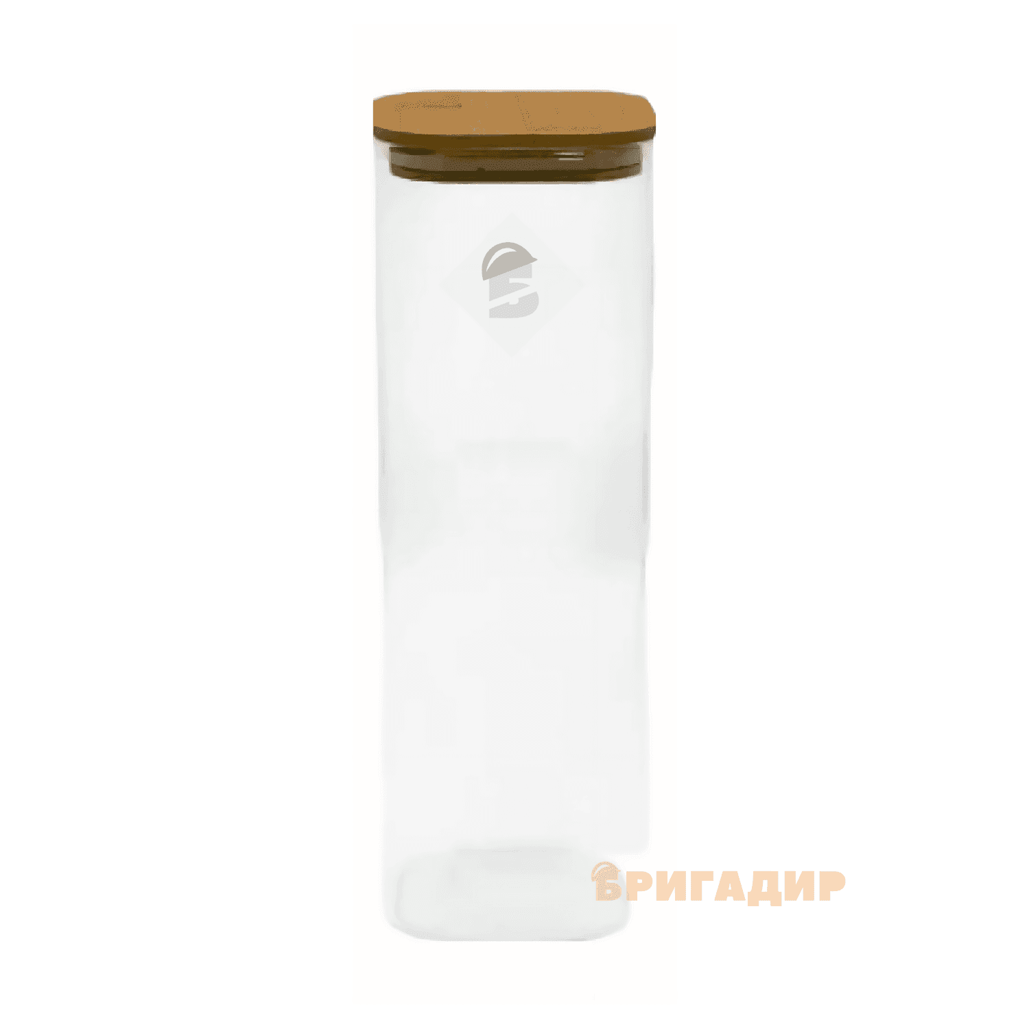 VT-7325 Ємність скляна з деревяною кришкою (прямокутна) Vittora 2500мл (29см Spaghetti)