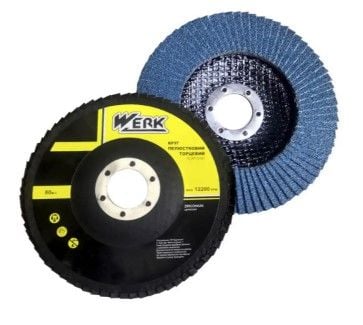 Диск пелюстковий конічний 125мм WERK P80