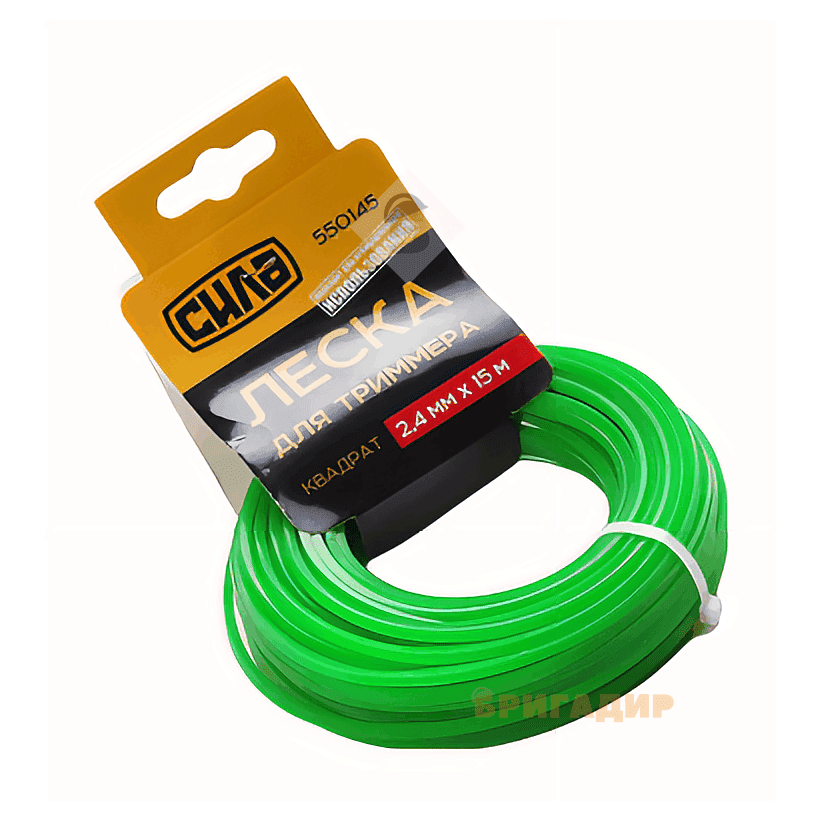 Ліска для тримера квадрат 2,0мм СИЛА 550143