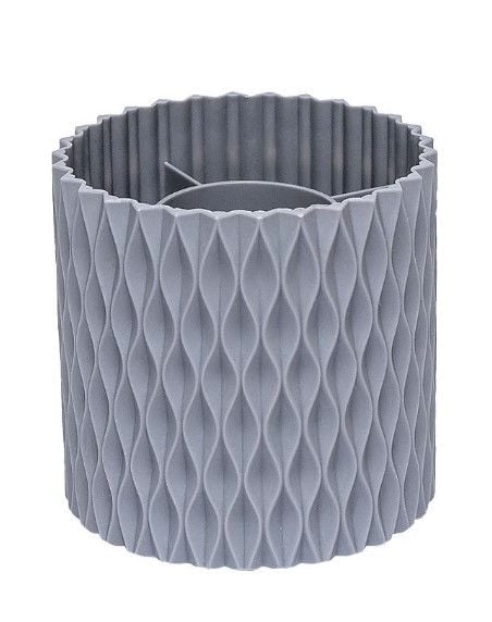 Стакан для ручок пластиковий 5 поділок  "Темно-сірий" WXS-1