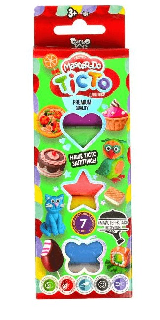 Тесто для лепки  "Master Do" . коробка 7 цв. TMD-02-06