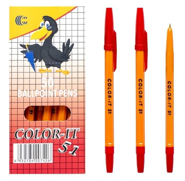 Ручка кулькова CORVINA CR51-50 червона