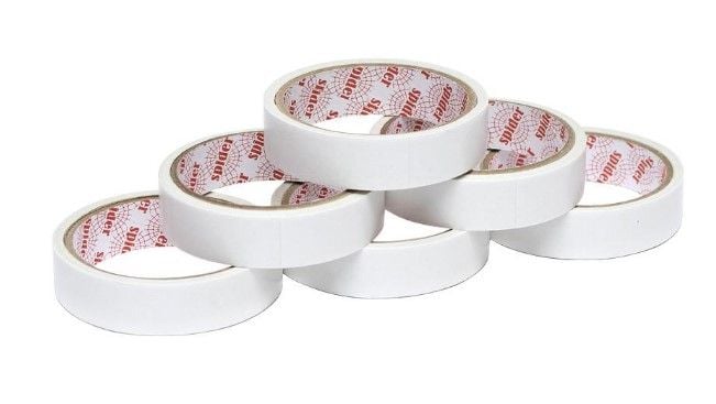 Скотч двосторонній  24 мм 10 м "Spider",  основа ПВХ