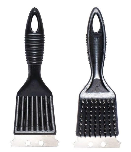 Щітка зі скребком для чищення гриля, решітки 21*7см 003A