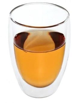 УЦІНКА! Склянка  з подвійним дном 450мл  скло 186-3