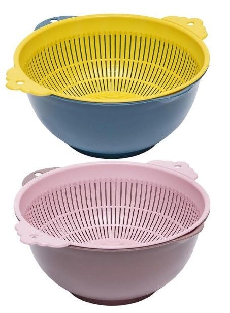 Набір кухонний Миска + сито D24см L12см  252-96
