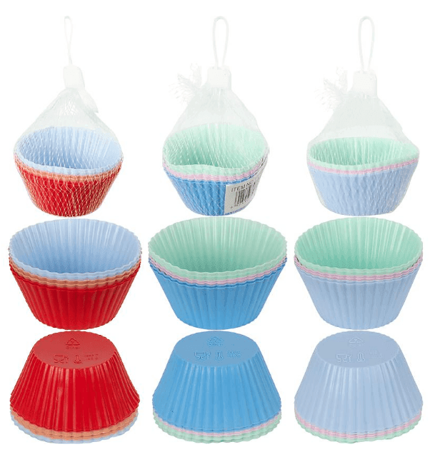 Форми силіконові для кексів, 6 штук X3-114