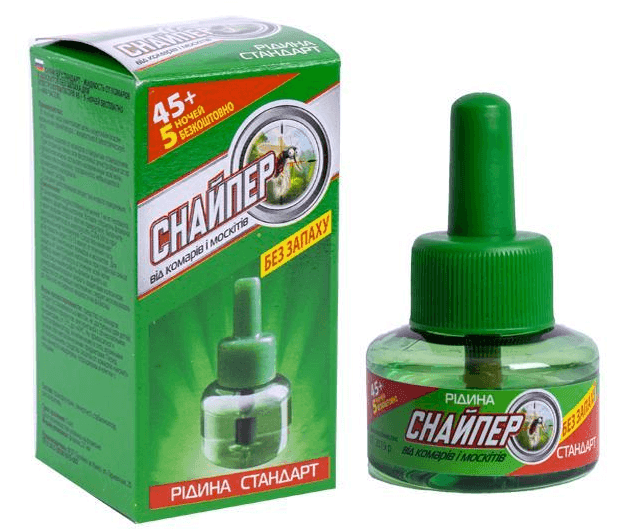 Рідина від комарів 45 + 5 ночей Стандарт(зелена)