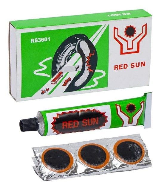 Гумові латки + клей круглі D2,4мм 3601/X4-107