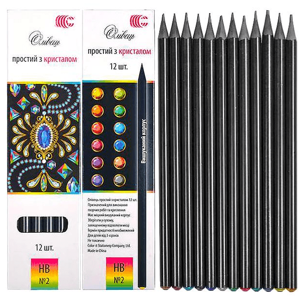 Олівець простий "Brilliant" "С" CR-155-12