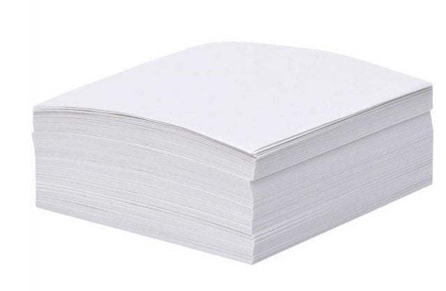 Блок 200 аркушів 80*80мм білий офсет "Коленкор"