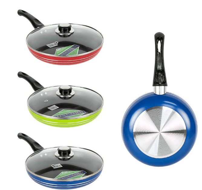 Сковорода з кришкою, антипригарне покриття 22х4, 5см 367-2