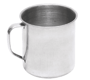Кружка металева 250мл 8см