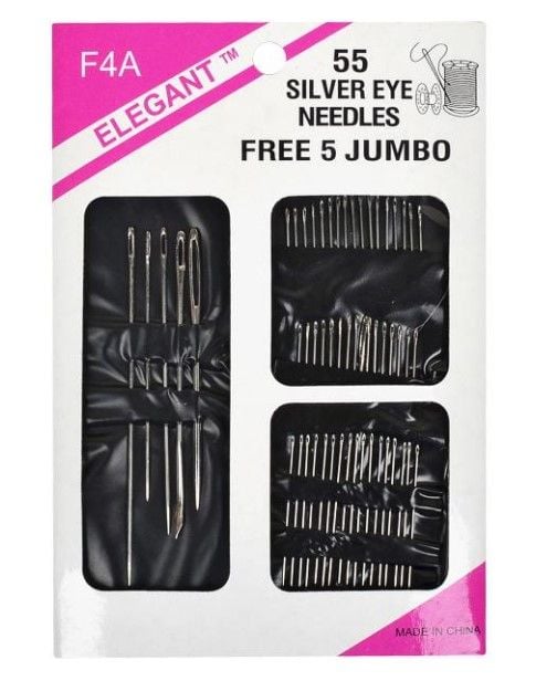 Набір голок на блістері 55 штук 10,5*15,5см F4A55
