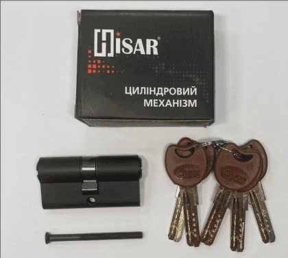 Циліндр HISAR лаз.ZC-60 (30*30) k/k 5кл.пласт Black Чорний