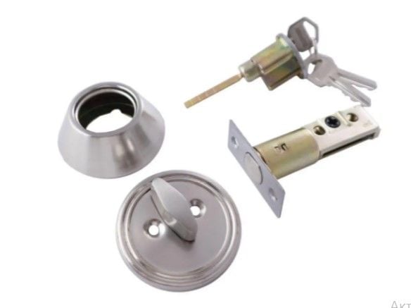 Замок засувка для металевих дверей FZB - 15-210 CP