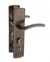 Ручки на планці до китайських дверей 1809 R без підсв.AB (важкі)