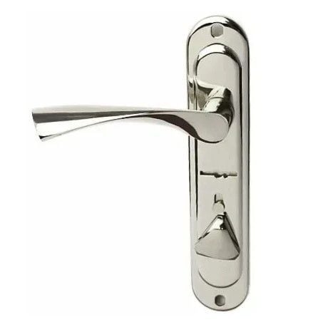 Ручка на планці до метал. дверей USK 42S-112R  CP під сув.ключ