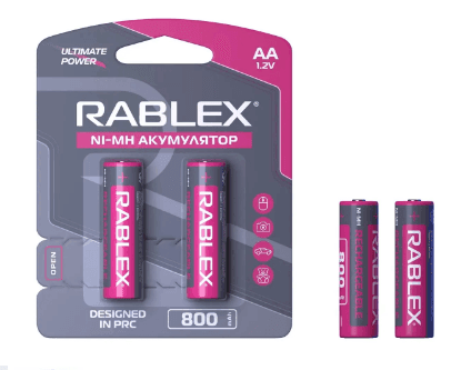 Акумулятор Rablex HR6/AA 800mAH 6288