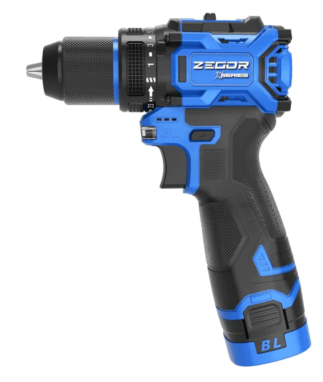 ZEGOR Акумуляторний шуруповерт 16v /в кейсі /безщітковий /24міс.гарантія /ударний CDAX-16BLH