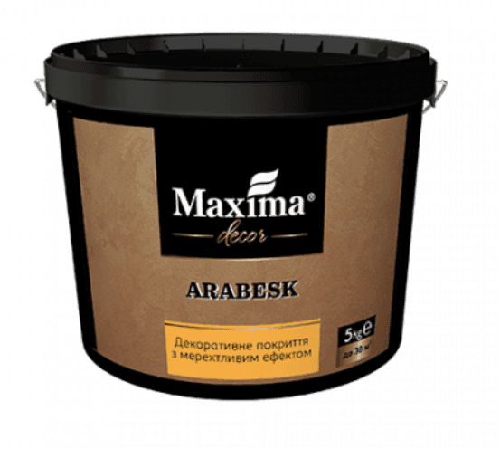 Декоративне покриття з мерехтливим ефектом "Arabesk"  ТМ "Maxima" - 1кг