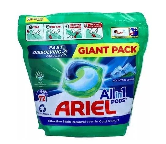 64193 ARIEL Авт Гель СМЗ рідкий в розчинних капсулах Чистота та свіжість гірське джерело 70X19.1г