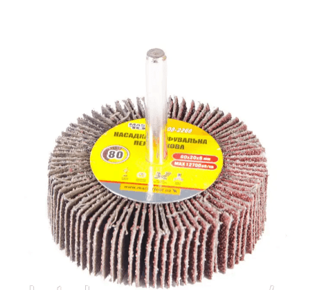 Круг пелюстковий в оправці Mastertool 60х20. P80