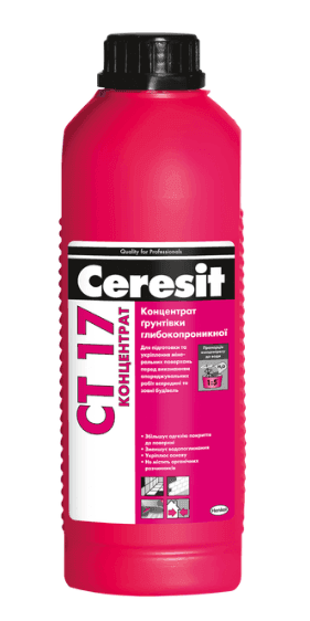 Ceresit CT 17 Грунтовка концентрат 1л
