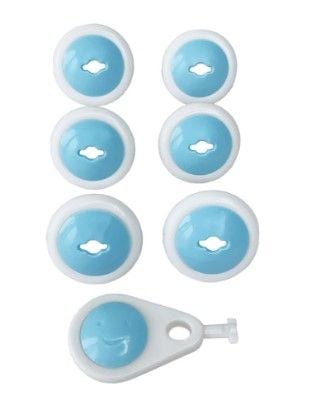 201462 Заглушка для розетки Мегазайка 0802 6шт плюс ключ