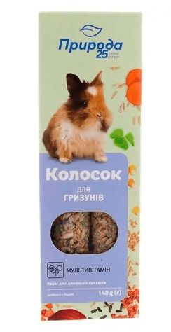 153535 Колосок для гризунів мультивітамін Природа 140г