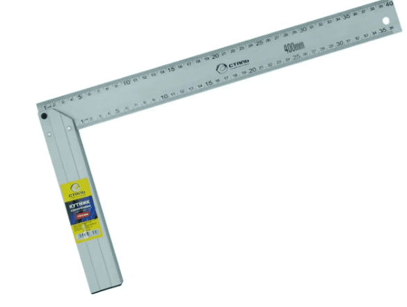 Кутник алюмінієвий будівельний 400мм Сталь 88530