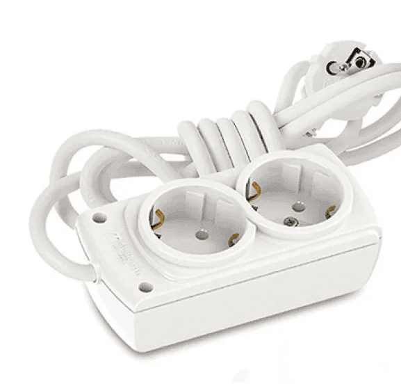 494404 Lebron подовжувач б/з 2 гнізда 3м 10А Olimpia Mutlusan