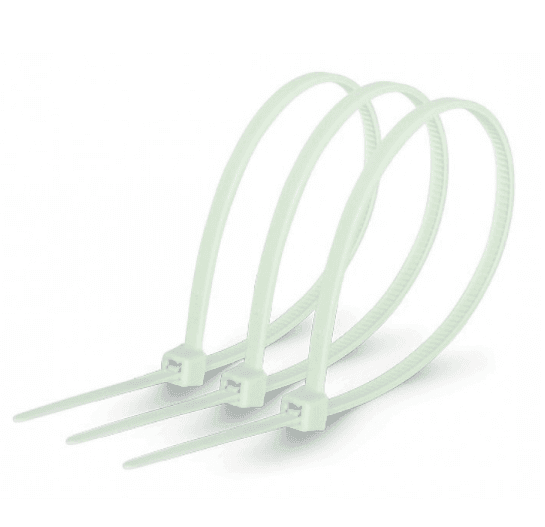 666316 Хомути кабельні 150 х 3 мм білі (100 шт)