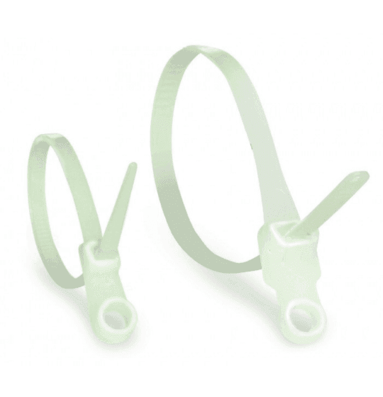 666326 Хомути кабельні 150 х 4 мм білі (100 шт)