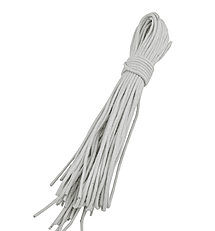 544810 Шнурки з поліестеру просочені воском плоскі 100см білі