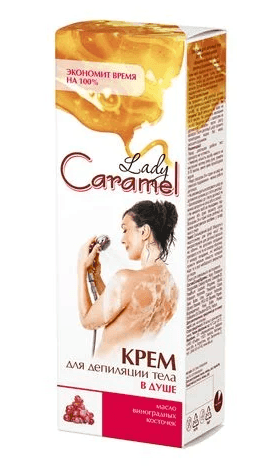 Caramel крем д/депіляції 100мл в душі
