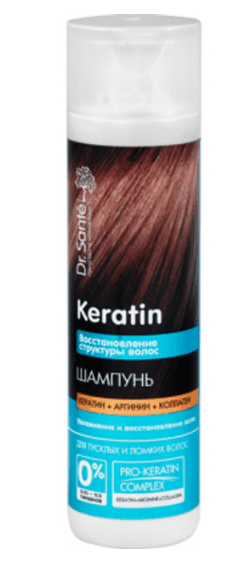 Dr Sante Keratin шампунь д/вол 250 мл
