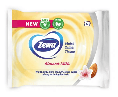 Zewa вологий туалетний папір 42 шт Almond Milk