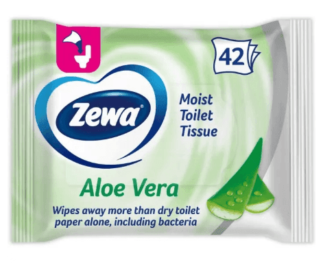 Zewa вологий туалетний папір 42 шт Aloe Vera