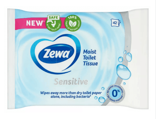 Zewa вологий туалетний папір 42 шт Pure
