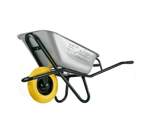 Тачка будівельна Detex СТАНДАРТ (100л 180кг ,поліуретанове-колесо 4*8)