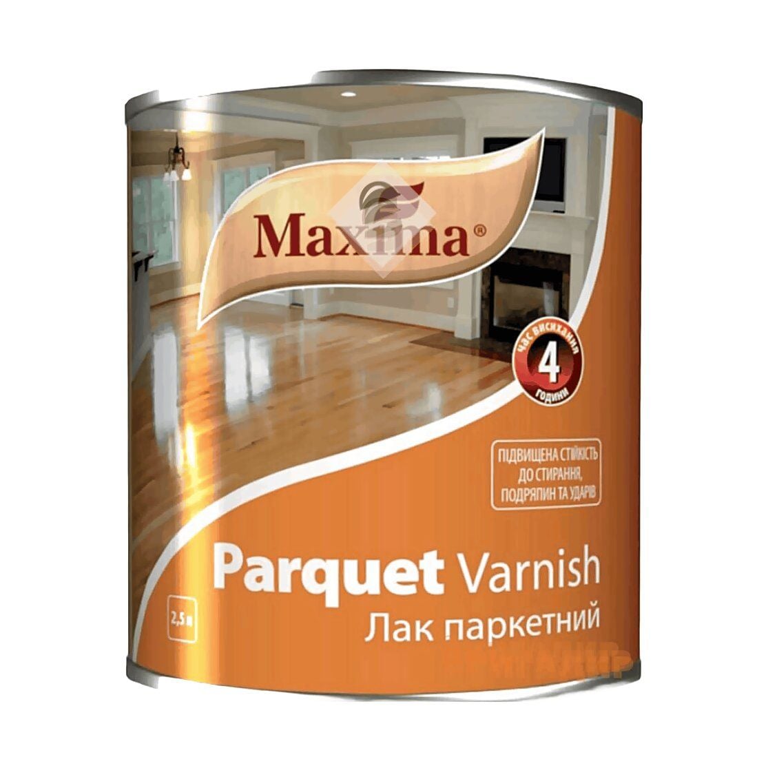 Лак паркетний алкідно-уретановий глянсовий Maxima 2.5л