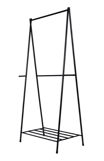 Вішалка для одягу , з полицею для взуття (метал + пластик) 105 * 46,5*170 см