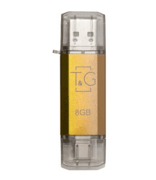 Флешка Smare USB Flash Disk OTG 8GB золото