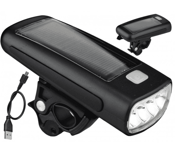 Фара usb JY-377 з акумулятором, з сонячною панеллю
