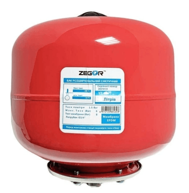 Бак для опалення ZEGOR 5L EPDM/Pmax10bar(розбірний)
