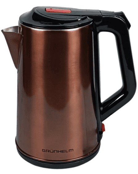 Електрочайник GRUNHELM EKS-1927G метал (нерж, золотий) 2,3л, дисковий 1500 Вт