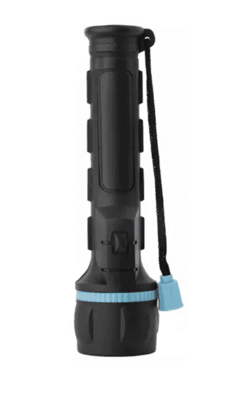 Led ліхтар ручний, чорний,3*20lm, 2*АА 75-15-08