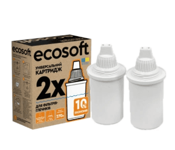 02597 Ecosoft  К-т Картриджів  для кувшинів універсальний(2Шт)