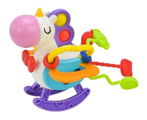 Брязкальце тактильне арт. PL-724-83 (48шт/2) "Сонячний зайчик" натискать, гойдать, витягать та гризти,р-р13*17,5*15,у короб.19*18*12,5см